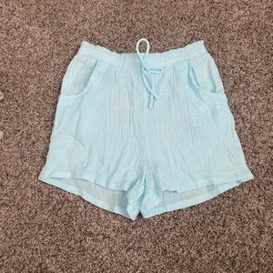 light blue cover up shorts
